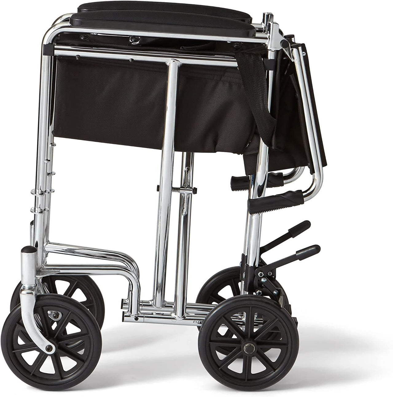 Medline Carbon Steel Transport Chair with Swing-Away Footrests - Senior.com Transport Chairs