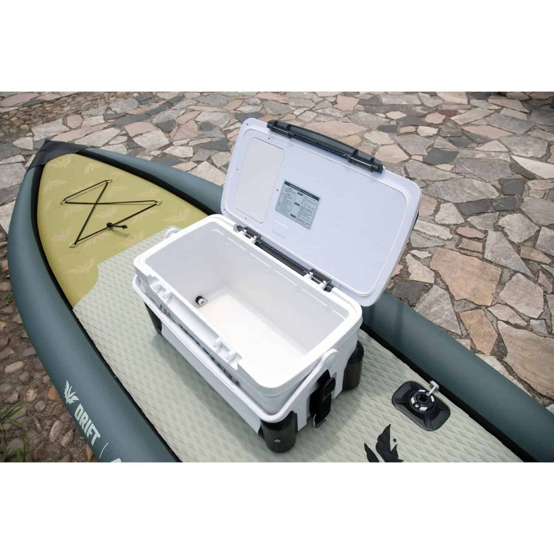 DRIFT Inflatable Stand up Paddleboard for Fishing with cooler box