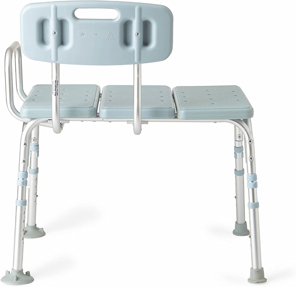 Medline Transfer Shower Bench With Microban Antimicrobial Protection
