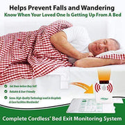 Smart Caregiver Cordless Weight Sensing Chair or Bed Pads -Monitor Also Available - Senior.com Fall Prevention
