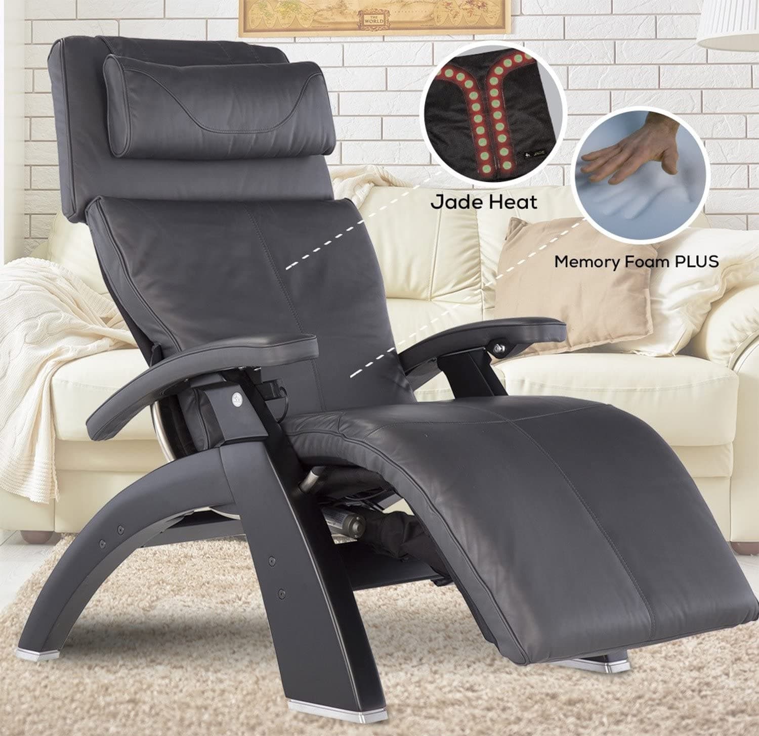 Silhouette living room discount slim manual recliner chair