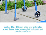 Nova Medical Walker Ski Glides - 1 1/8” Tube Shaft Diameter. - Senior.com Walker Parts & Accessories