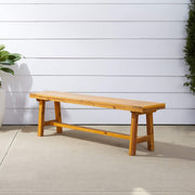 Vifah Outdoor Wooden Patio Dining Picnic Bench - 5-foot - Senior.com Dining Benches