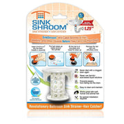 SinkShroom The Revolutionary Sink Drain Protector Hair Catcher/Strainer/Snare - Senior.com Bathroom Accessories