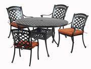 Comfort Care St. Tropez Aluminum Round Patio Dining Set - 5 Piece - Senior.com Outdoor Dining Sets
