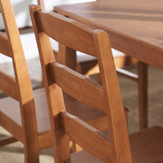 Vifah Elsmere Indoor 7-Piece Wood Ladderback Chair Dining Set - Senior.com Indoor Dining Sets