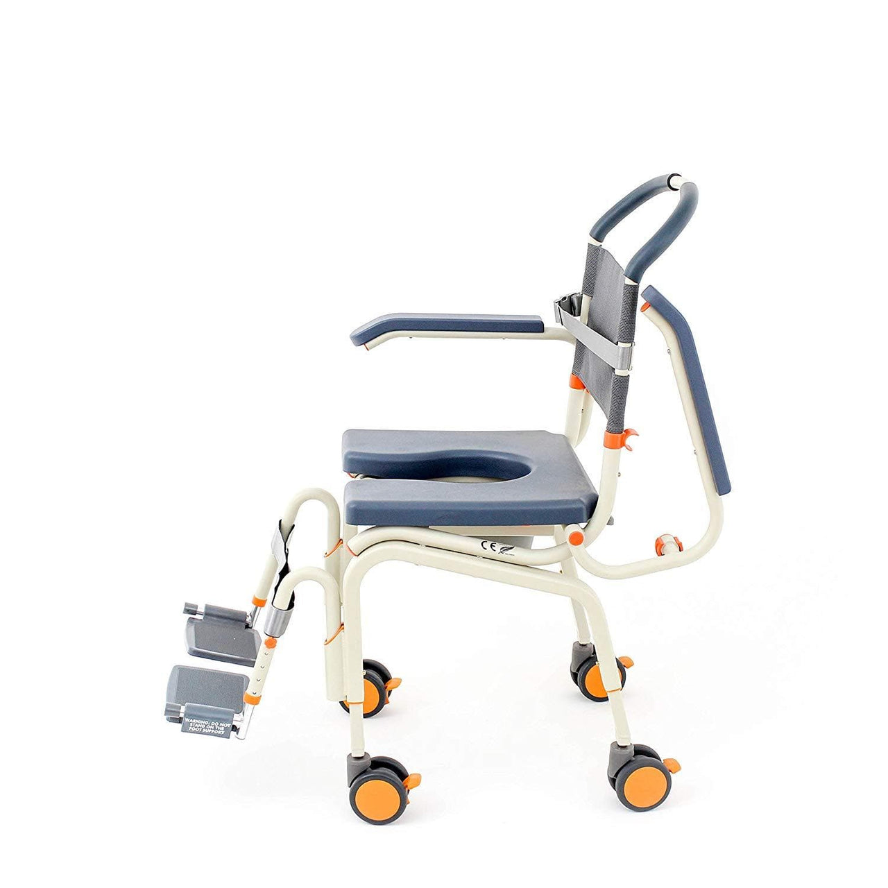 ShowerBuddy Roll-In Buddy Lite Transport Shower Chair with Commode Opening - Senior.com Shower Chairs