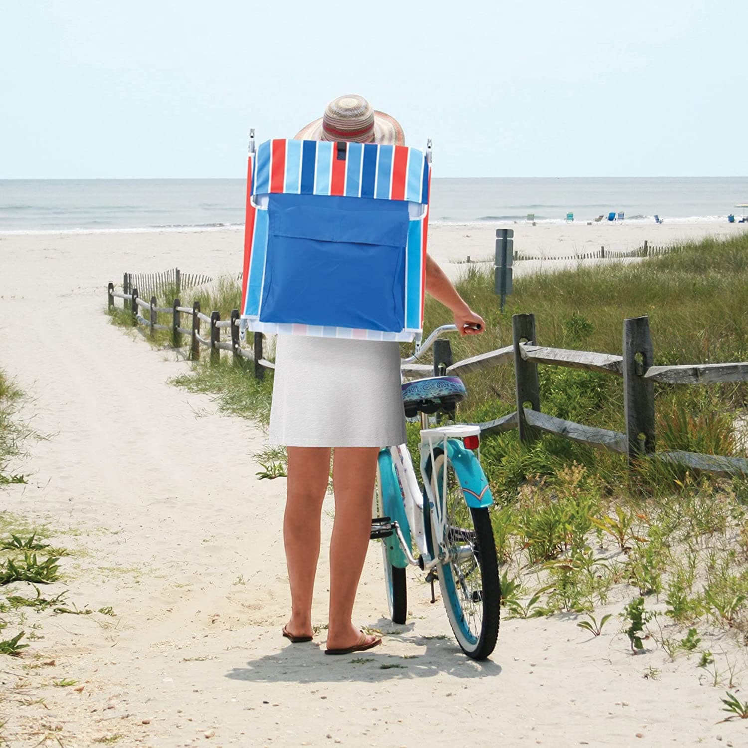 Rio Gear Portable Folding Lay Flat Beach Lounge Chair with Backpack Straps - Senior.com Beach Chairs