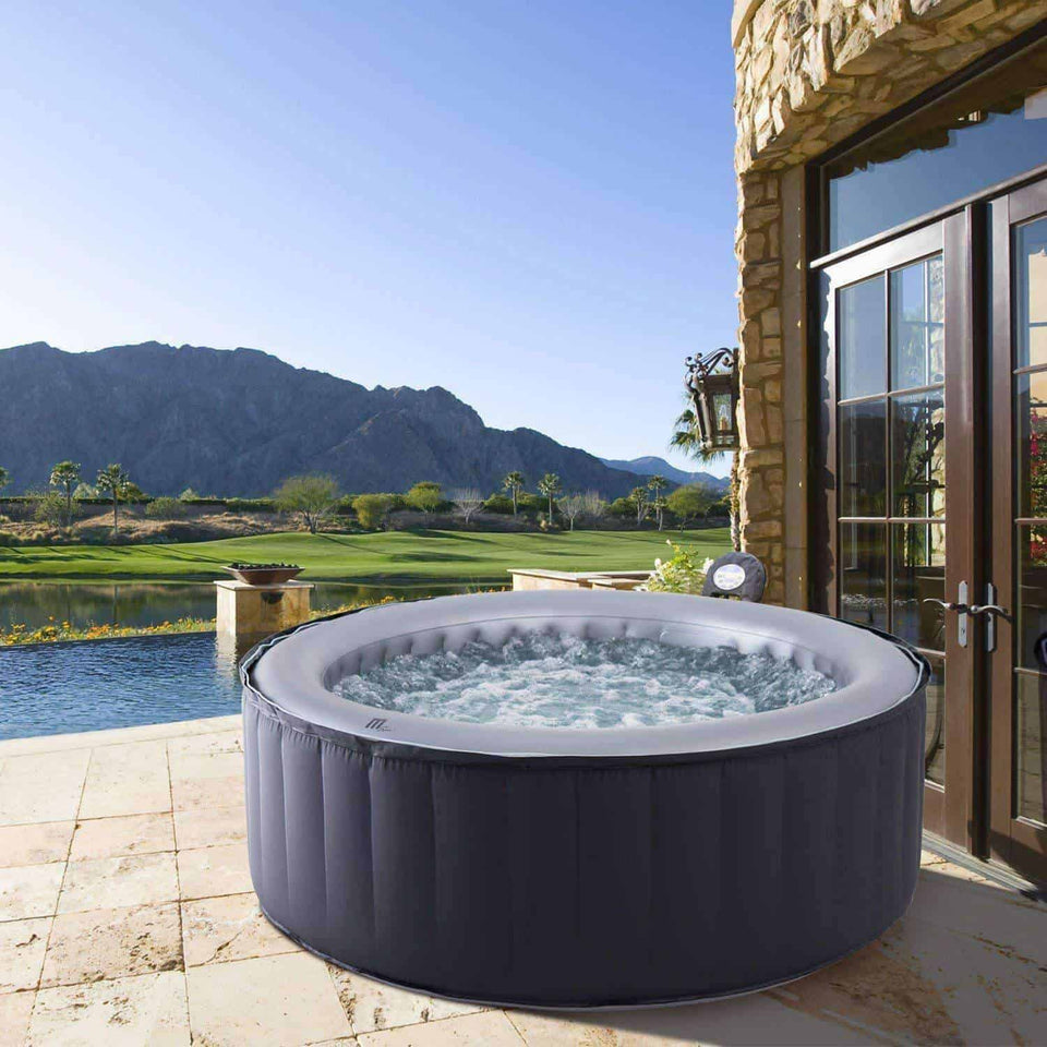 MSpa Silver Cloud PortableInflatable Luxury Hot Tubs w/ 110 Air Jets