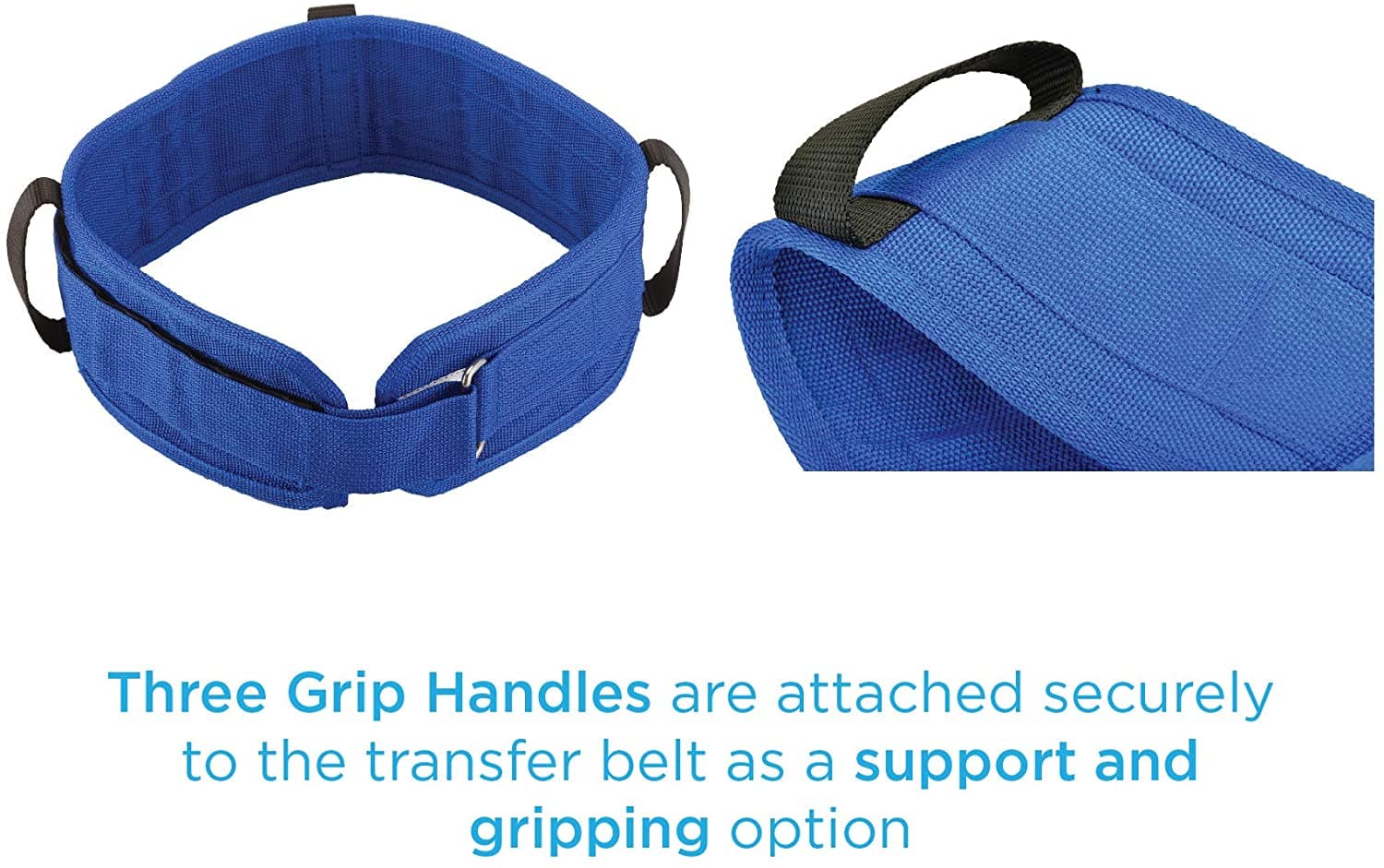 Nova Medical Transfer Belt with Grip Handles - 3 Extra Wide Size Options - Senior.com Gait Belts