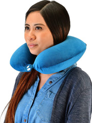 Nova Medical Memory Foam Travel & Airplane Neck Pillow with Washable Soft Cover - Senior.com Neck Support