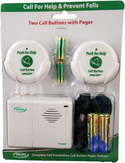 Smart Caregiver Two Call Buttons & Wireless Caregiver Pager - Senior.com Pagers & Call Buttons