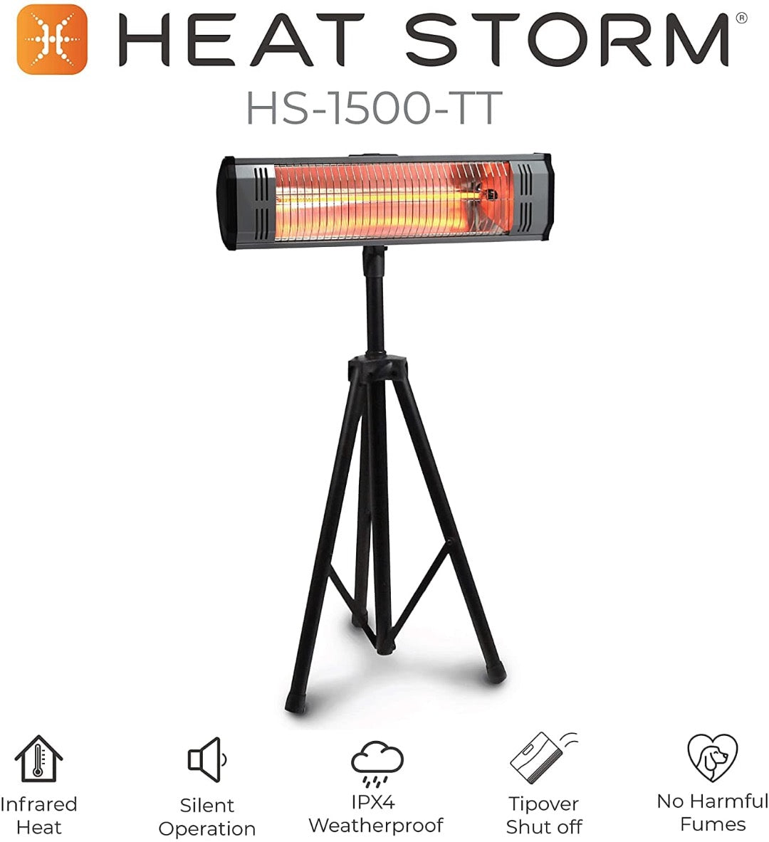 HeatStorm Tradesman Outdoor Infrared Quartz Heater Portable & Light