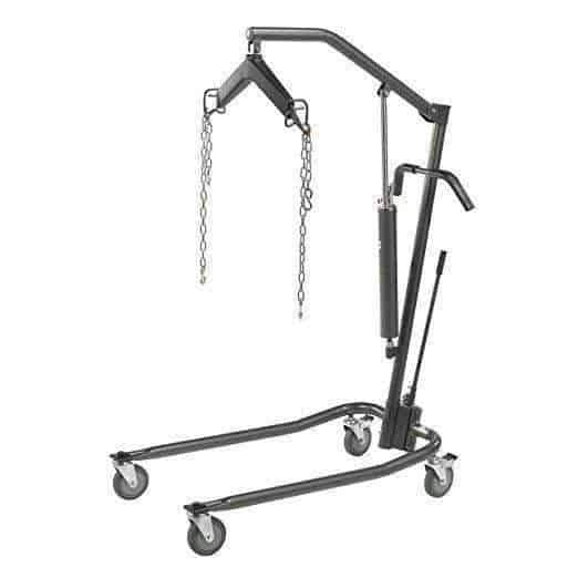 Drive Medical Hydraulic Patient Lift with Six Point Cradle & 5" Casters - Silver Vein - Senior.com Patient Lifts