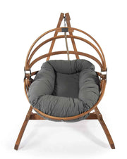 Exaco Genoa Stand with Gaya Hammock Hanging Basket Chairs - Polyester Cushion - Senior.com Hanging Chairs