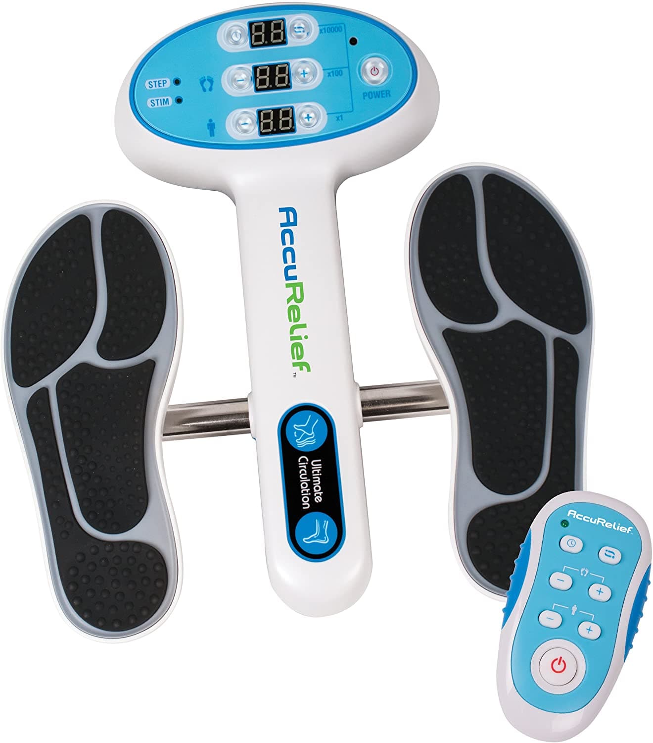 AccuRelief Ultimate Foot Circulator with Remote - EMS Muscle Stimulator - Senior.com Pain Management