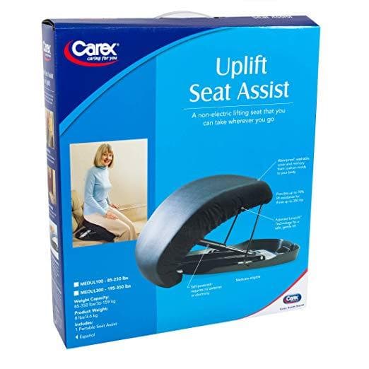 Carex Uplift Premium Seat Assist Plus With Memory Foam - Chair Lift And Sofa Stand Assist - Up To 350lbs - Senior.com Stand Assist Aids