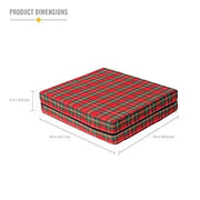 DMI Foam Seat and Wheelchair Cushion with Plaid Cover - 4 x 16 x 18 Inch - Senior.com Wheelchair Parts & Accessories