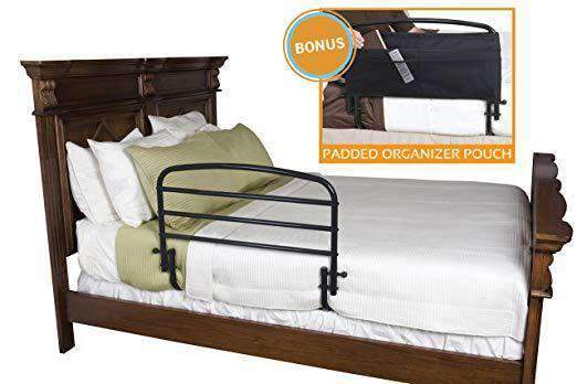 Stander 30" Home Safety Adult Bed Rail with Padded Organizer Pouch - Senior.com Bedroom Accessories