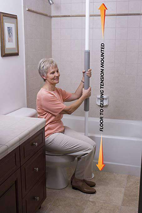 Stander Security Pole – Tension Mounted Floor to Ceiling Transfer Pole and Standing Mobility Aids - Senior.com Security poles
