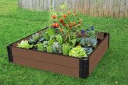 Frame It All Uptown Brown Raised Garden Bed – 1” Profile - Senior.com Raised Gardens