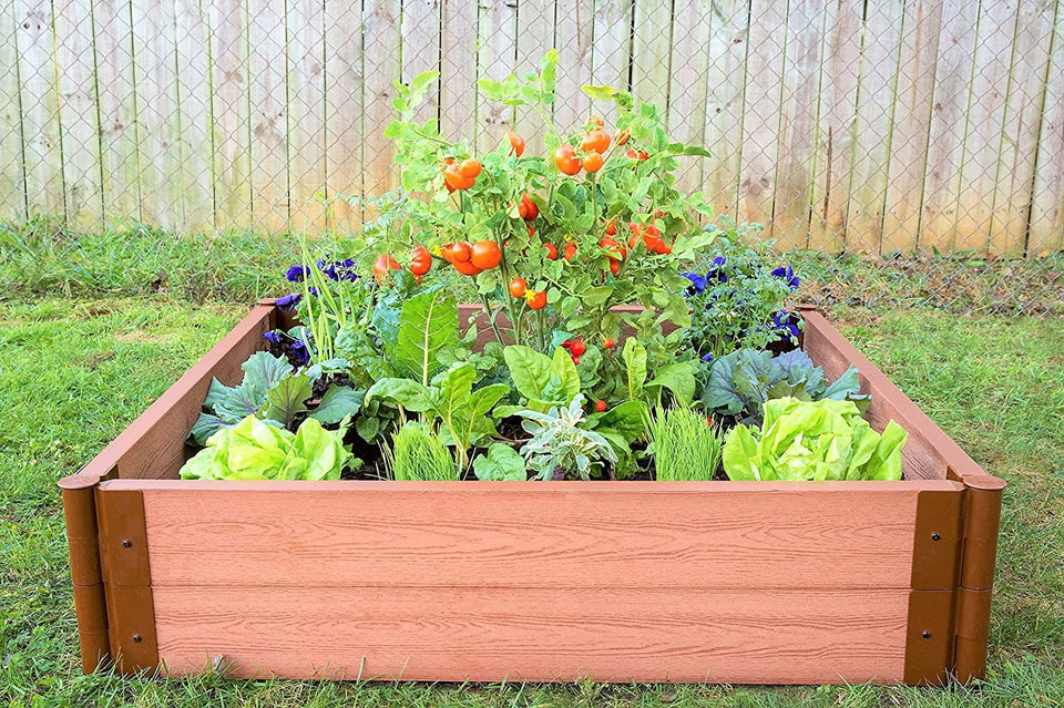 Frame It All Classic Sienna Raised Garden Beds - 2 Inch Profile