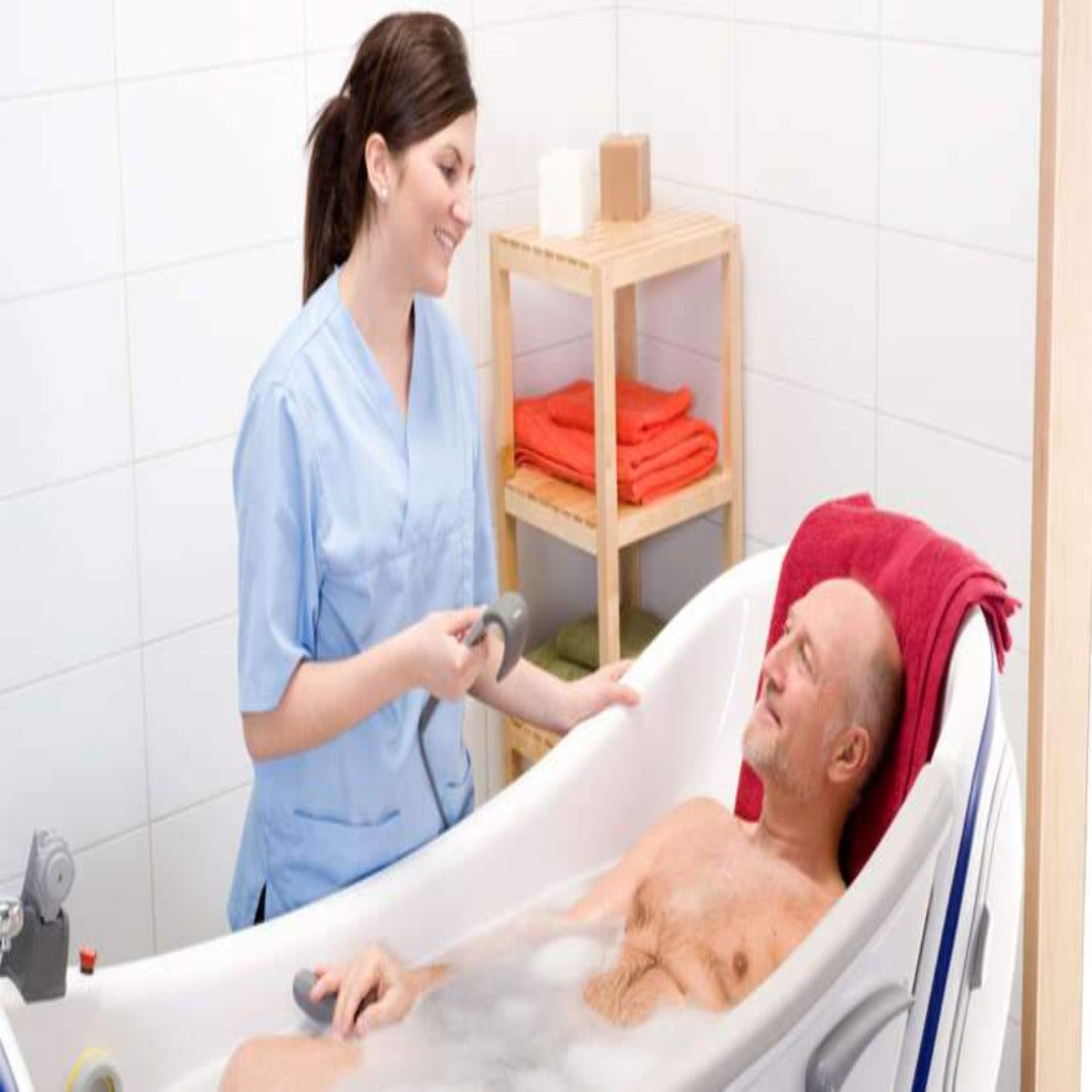 Arjo Parker Patient Bathing System - Height-Adjustable Sitting and Recline Bathing - Senior.com Bathing Systems