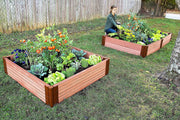 Frame It All Classic Sienna Raised Garden Beds - 2 Inch Profile - Senior.com Raised Gardens