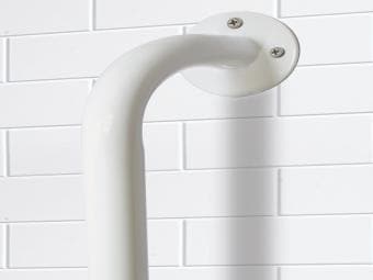 Essential Medical Supply Metal Grab Bar in White Enamel - Senior.com Grab Bars & Safety Rails