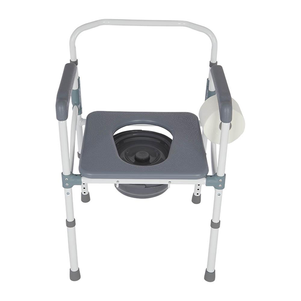 Lifestyle Mobility Aids Deluxe Folding Aluminum Deep Seat Commode - Senior.com Commodes