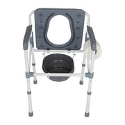 Lifestyle Mobility Aids Deluxe Folding Aluminum Deep Seat Commode - Senior.com Commodes
