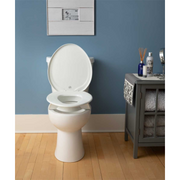 Bemis Clean Shield Elevated Toilet Seat  - The Most Secure Fit - Senior.com Toilet Seat Risers