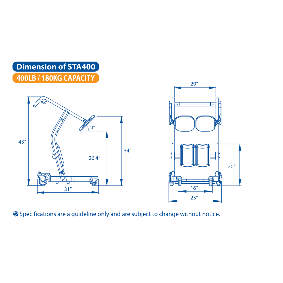Bestcare Sit-To-Stand STA400 Patient Lift Transferring Aid - Senior.com Patient Lifts
