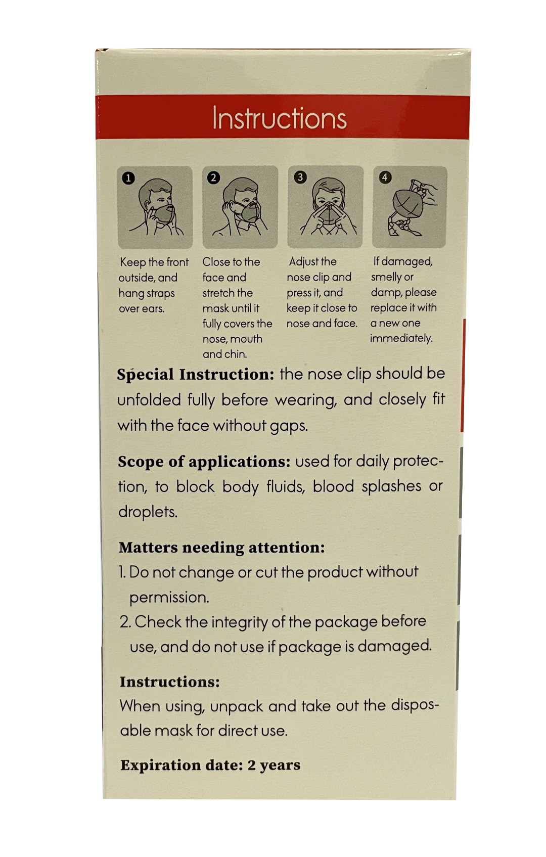 Disposable Protective KN95 Face Masks with 4 Layer Filtration - Black - Box of 10 - Senior.com Facial Masks