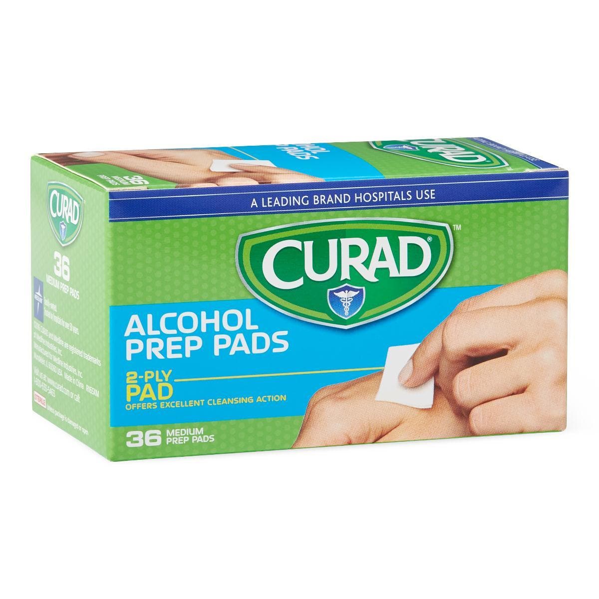 Medline CURAD Medium 2-Ply Sterile Alcohol Prep Pads - Senior.com Alcohol Wipes