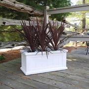 Mayne Cape Cod Rectangular Modern Patio Planters - 24" x 11" - Senior.com Planters