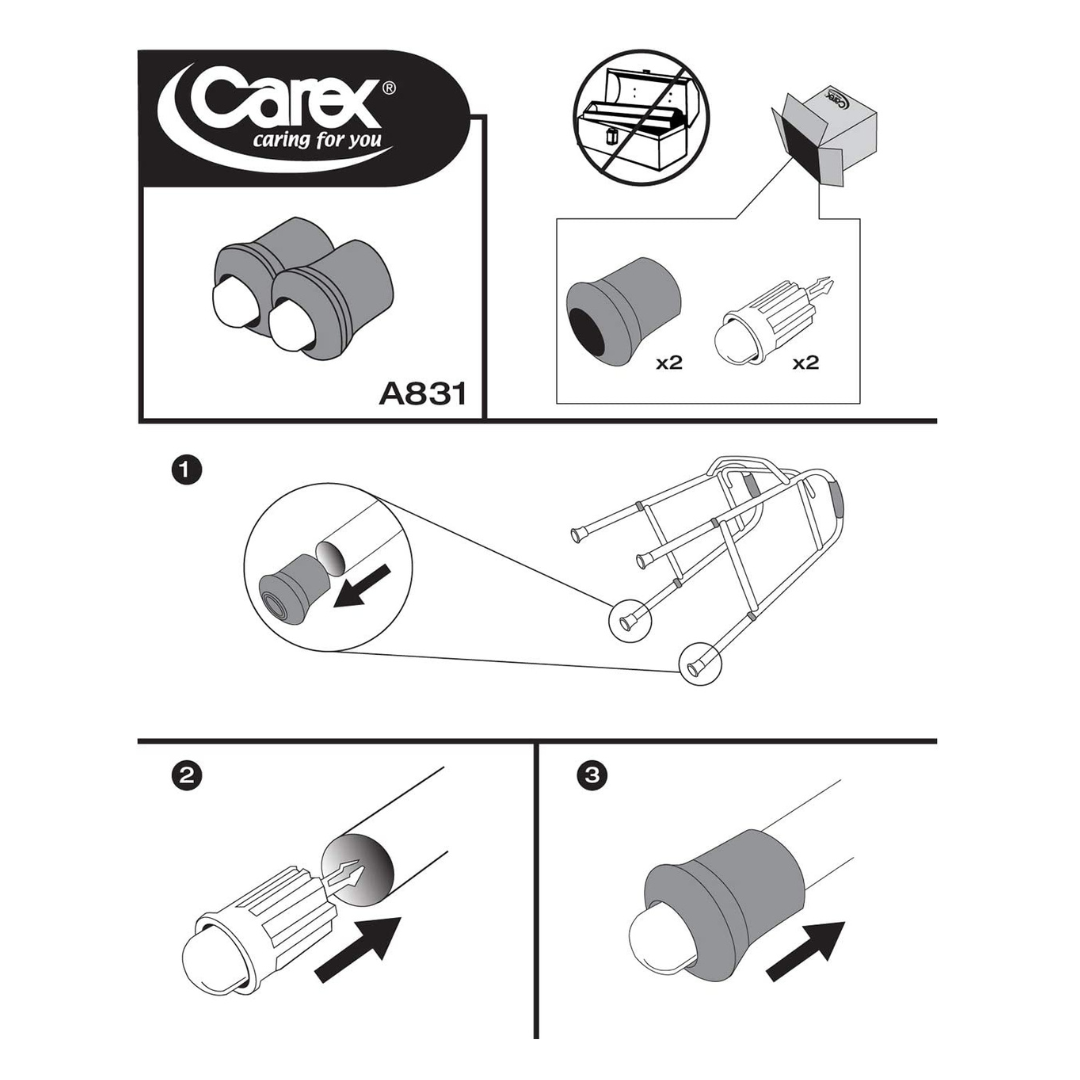 Carex Walker Auto Glides with AutoBrakes for Added Safety and Stabili
