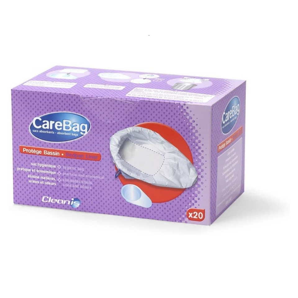 Cleanis Carebag Bedpan Liner with Super Absorbent Pad 20 Count