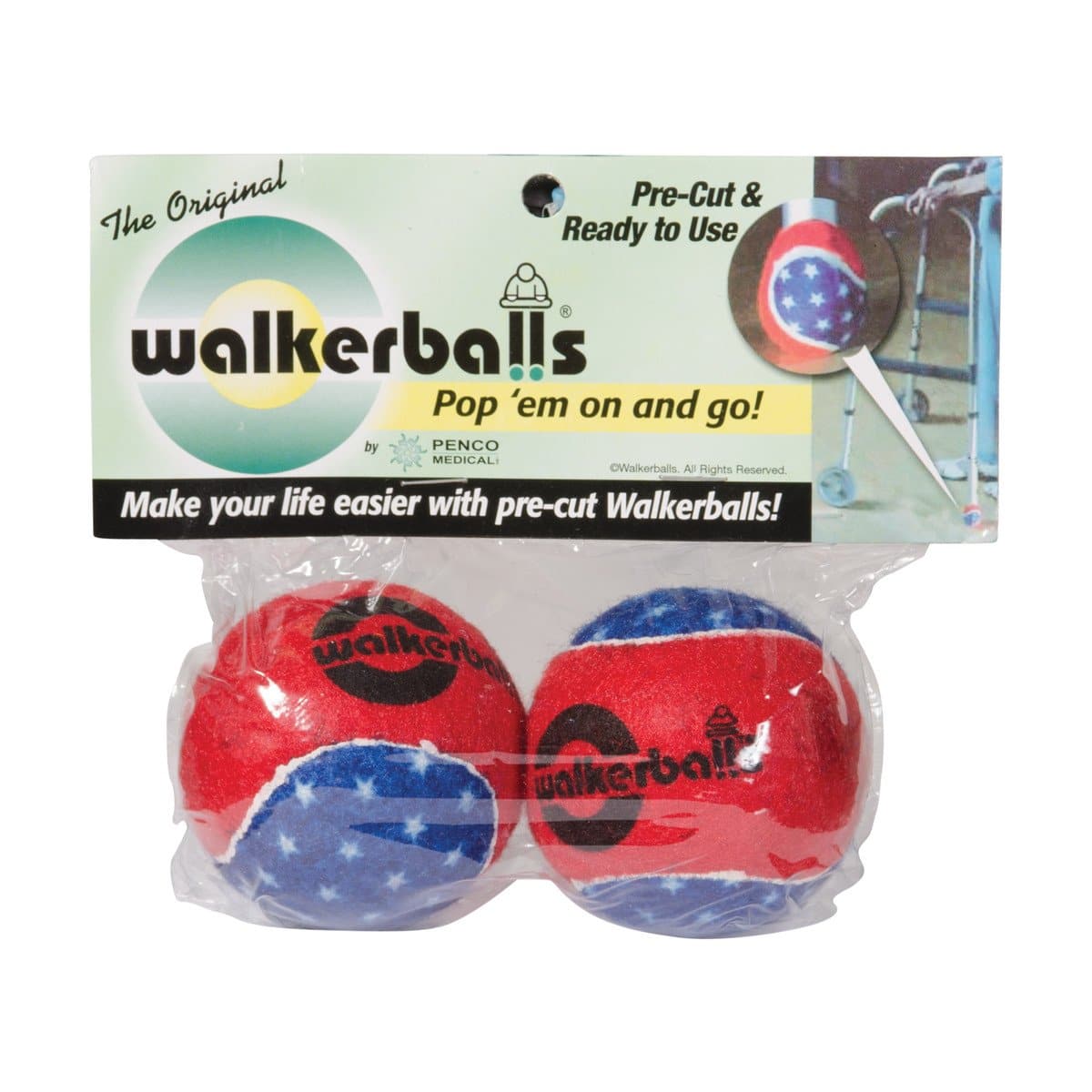 DMI Walker Tennis Ball Glides - Convenient Glides For Mobility Walkers - Senior.com Walker Parts & Accessories