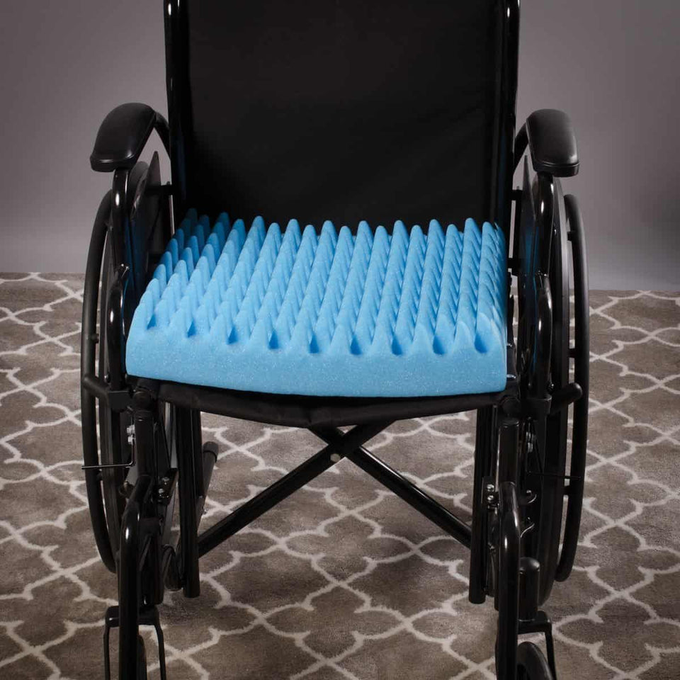 DMI Convoluted Wheelchair Seat with Egg Crate Cushion