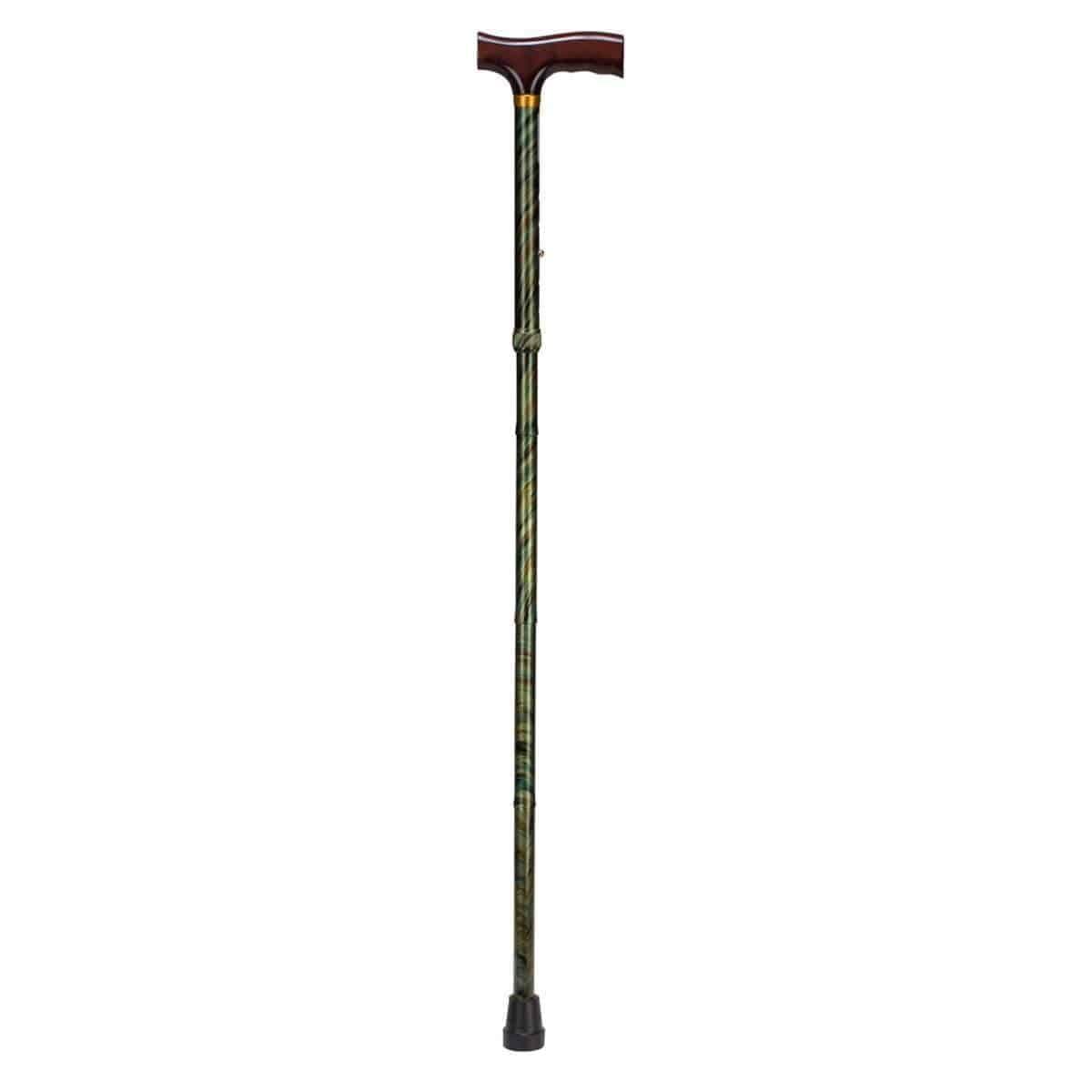 DMI Adjustable  Designer Folding Canes With Wood Handle - Senior.com Canes