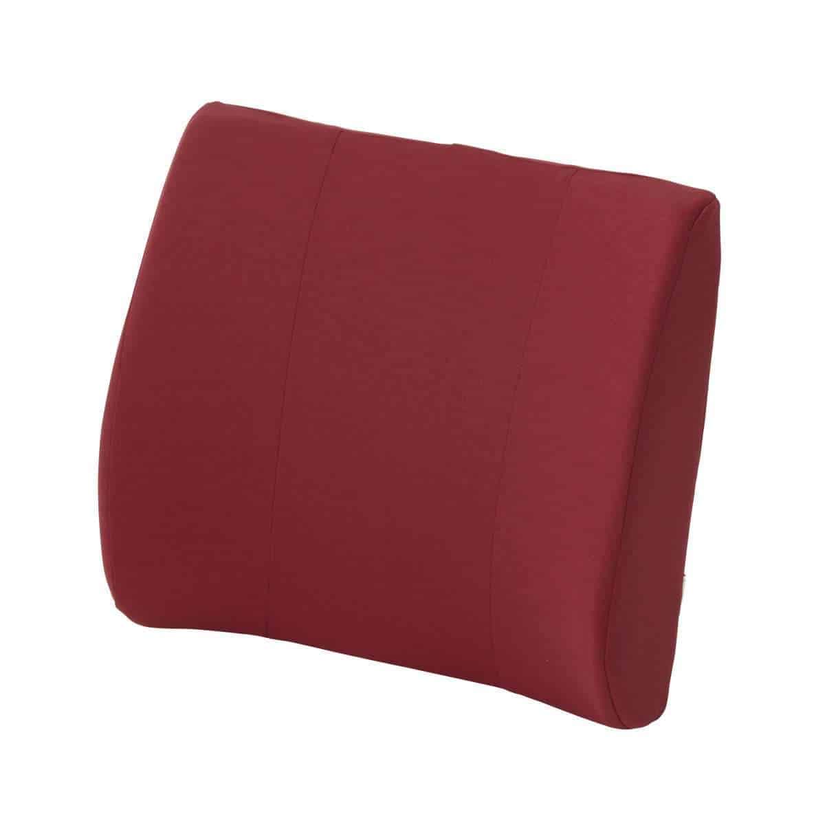 DMI Relax-a-Bac Lumbar Back Cushion with Insert and Strap, Burgundy