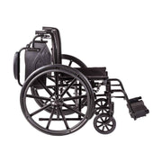 DMI Lightweight Foldable Wheelchairs with Padded Armrests - 18" Seat Width - Senior.com Wheelchairs