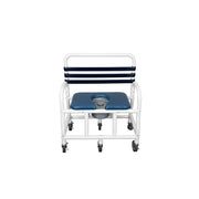 Mor-Medical XL Heavy Duty Deluxe PVC Shower Commode Chair - 710 lb Cap - Senior.com PVC Shower Chairs