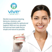 Vive Health Denture Cleaning Tablets - Kills 99.9% of All Bacteria - 3 Month Supply - Senior.com Denture Cleaning