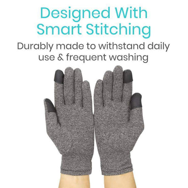 Vive Health Full Finger Arthritis & Carpal Tunnel Gloves - Pair - Senior.com Arthritis Gloves
