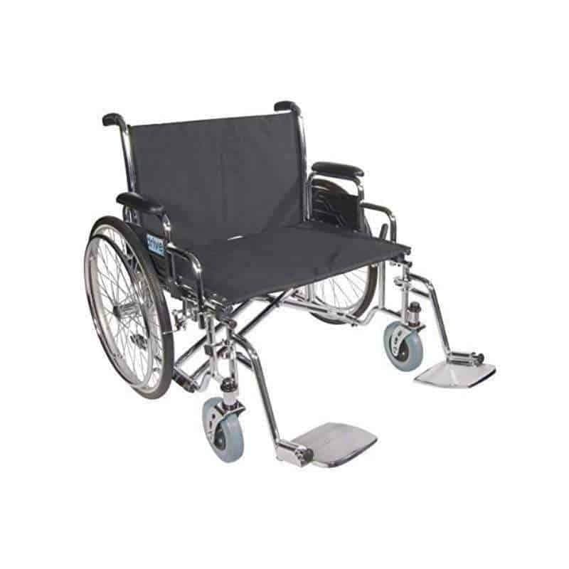 Drive Medical Front Rigging for Sentra EC Heavy Duty Extra Wide Swing away Footrests 1 Pair - Senior.com Wheelchair Parts & Accessories
