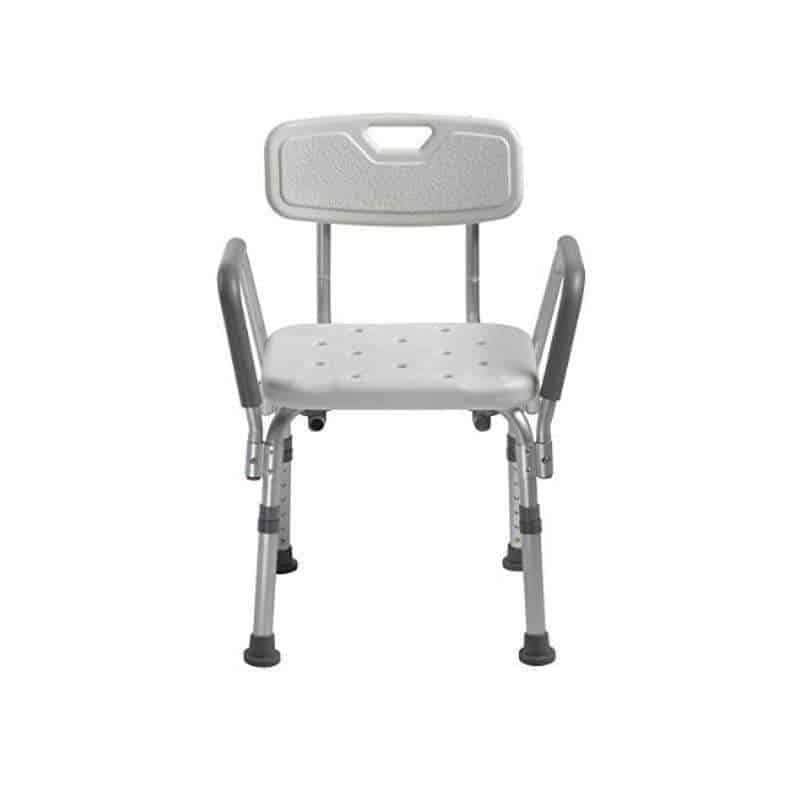 Drive Medical Knock Down Bath Bench with Back and Padded Arms