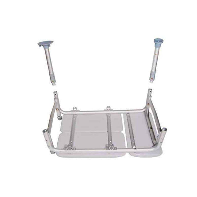 Drive Medical Padded Seat Transfer Bench with Backrest Adjustable