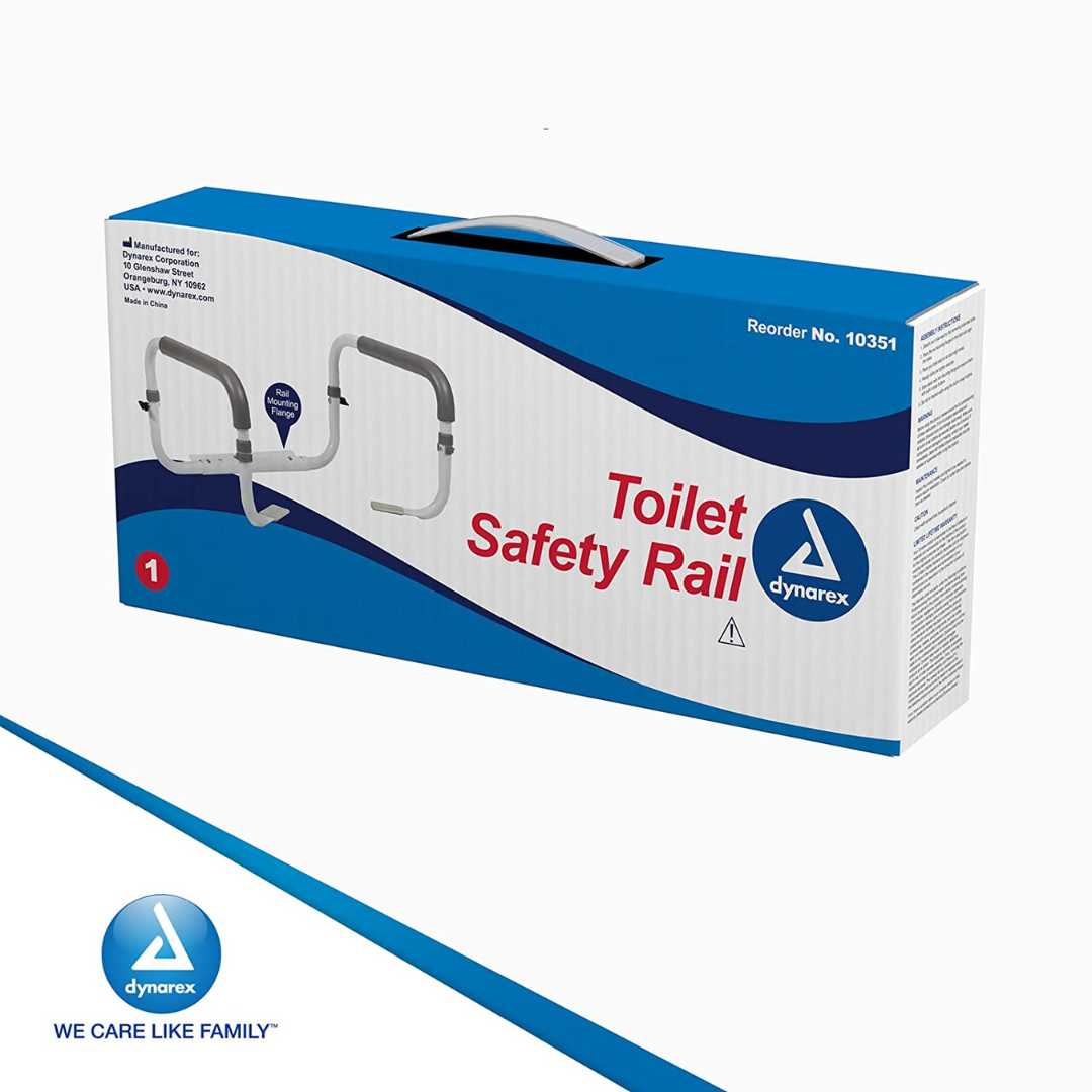 Dynarex Toilet Safety Rail Attaches to Your Toilet Stand Assist